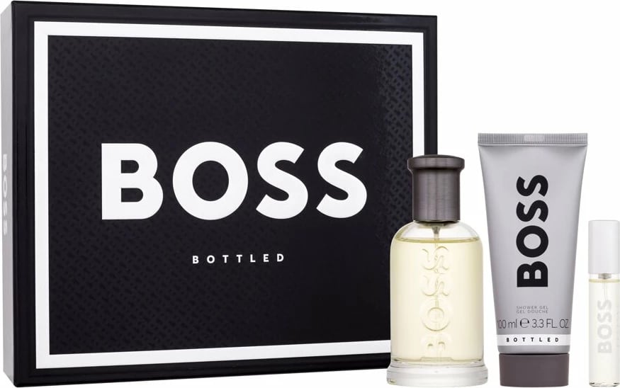 Set Eau de Toilette dhe Shower Gel për meshkuj HUGO BOSS, 100ml + 10ml + 100ml