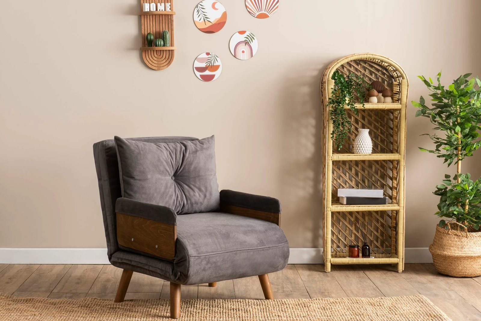Krevat-karrige një vendës, Atelier del Sofa, Cosmo Single, ngjyrë gri