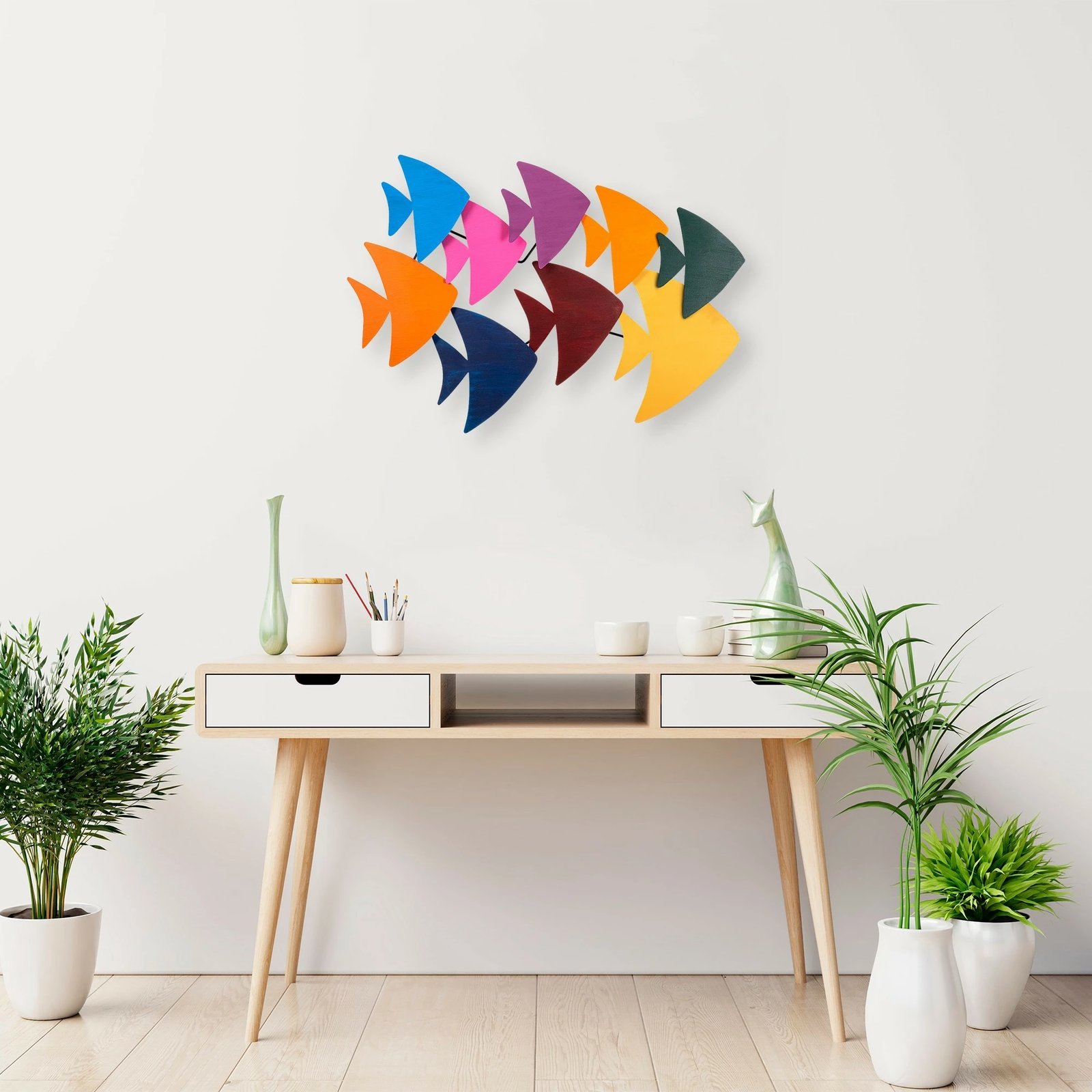 Aksesor dekorativ metalik për mur, Wallity, Cırgısın, shumëngjyrësh