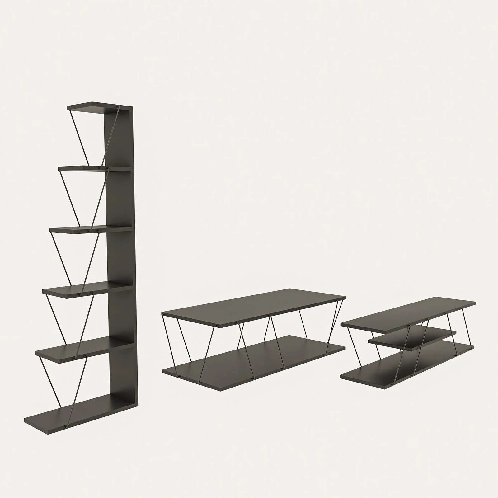 Set mobiljesh për dhomë dite, Epsilon, antracit/zi