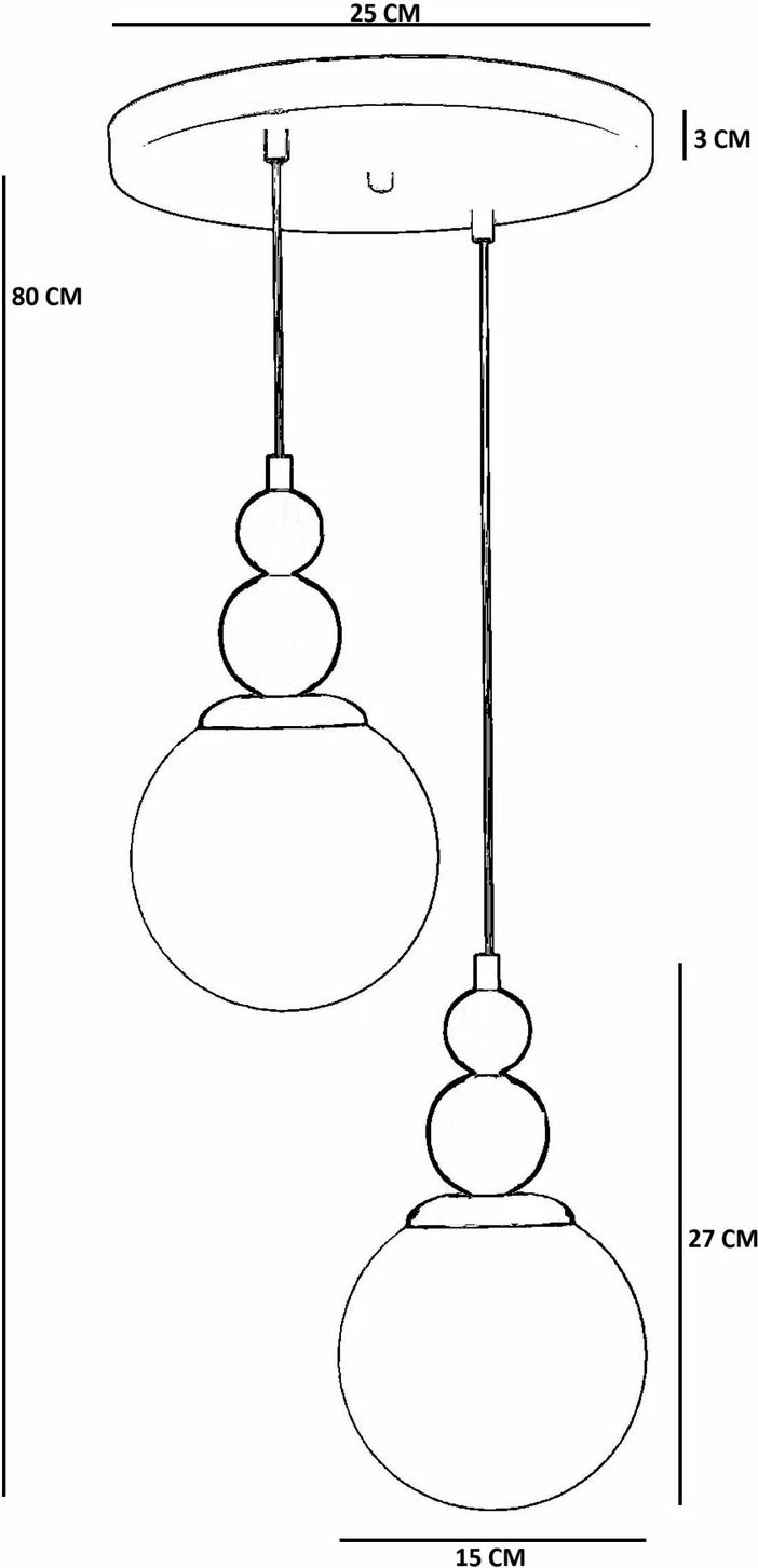 Llambë tavani Opviq, 9050-2, e bardhë dhe ari