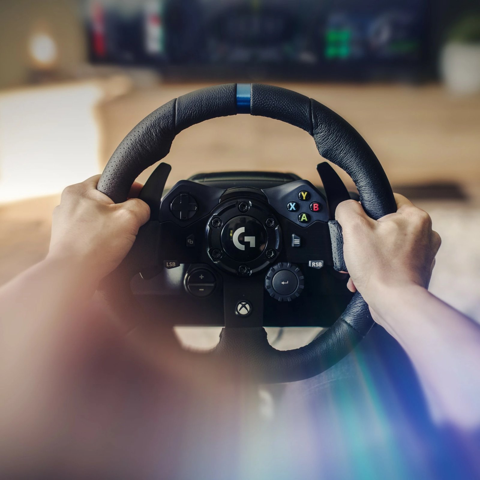 Timoni dhe Pedalet Logitech G923 për Xbox X|S, Xbox One dhe PC, 900°, I zi