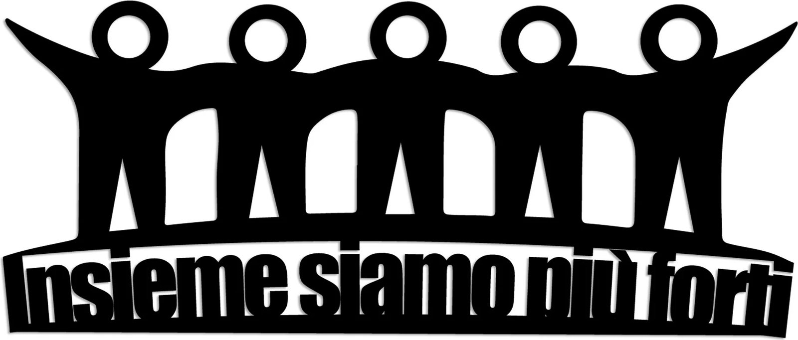 Aksesor dekorativ metalik për mur, Wallity, Insieme 3, ngjyrë e zezë, 60x26cm