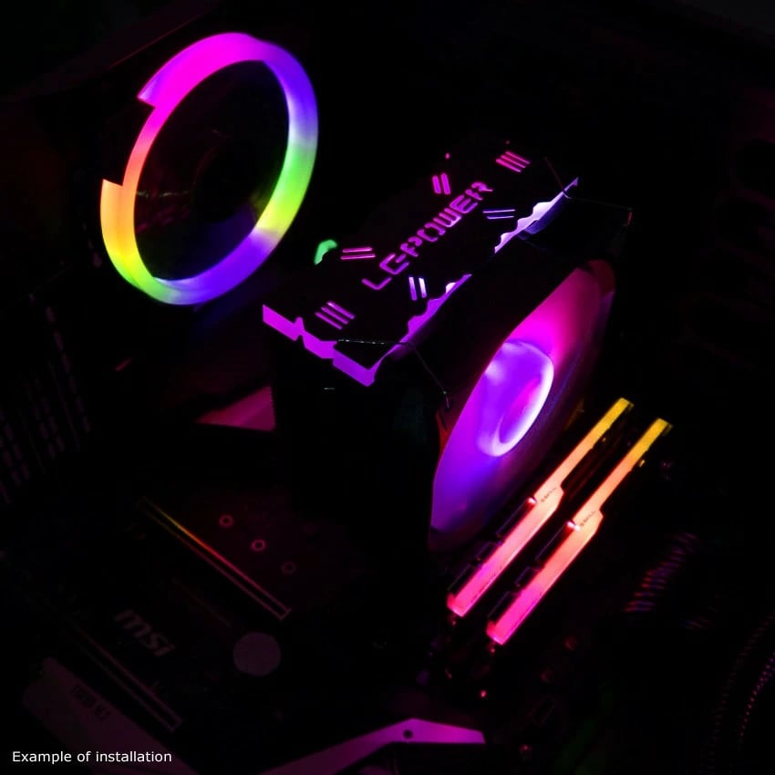 Cooler LC-Power LC-CC-120-ARGB-PRO, 12 cm, PWM, i zi Cooler LC-Power LC-CC-120-ARGB-PRO, 12 cm, PWM, i zi