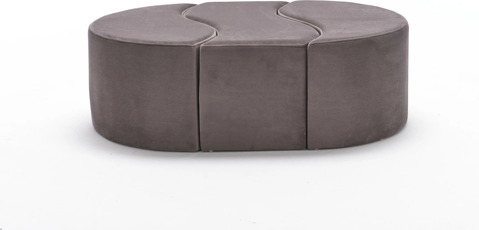 Puf Atelier del Sofa Alya, kadife, ngjyrë mink