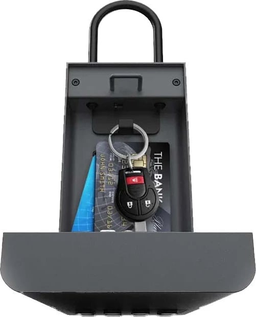 Kasafortë smart Lockin Lock BOX L1, kontroll me Bluetooth dhe PIN, IPX5, e zezë