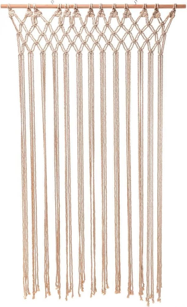 Perde Macramé KOOPMAN me shufër, 180x90cm