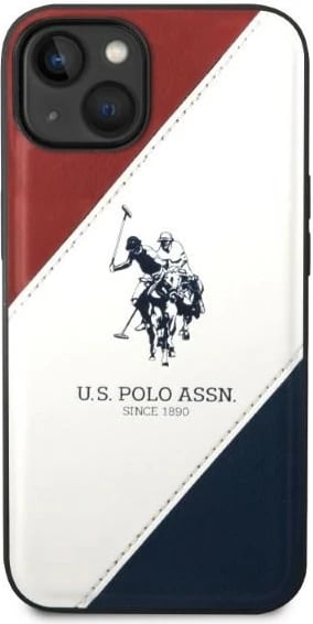 Mbështjellës U.S. Polo Assn. USHCP14MPSO3 për iPhone 14 Plus 6.7", Tricolor, Bardhë