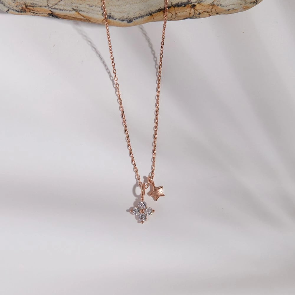 Qafore argjendi, ngjyrë ari të trëndafiltë, Elika Silver, ELKSLVR7418