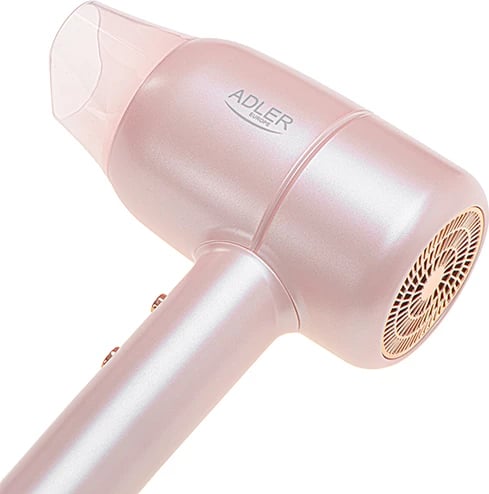 Tharëse flokësh, Adler, AD 2279p, 1600–1800W, 2 shpejtësi, 2 temperatura, jonizim, kabllo 1.8m, rozë