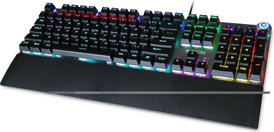 Tastierë mekanike gaming iBOX Aurora K-3 me ndriçim RGB, e zezë Tastierë mekanike gaming iBOX Aurora K-3 me ndriçim RGB, e zezë