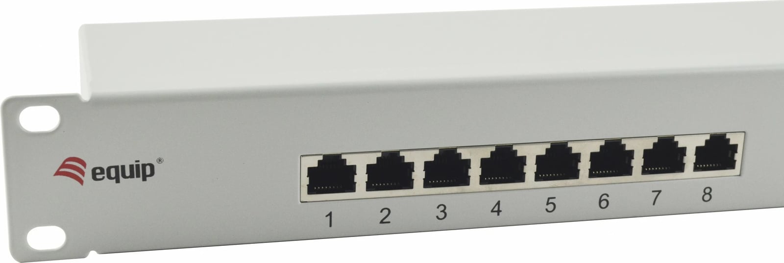 Patch panel rrjeti Equip 16-portë Cat6, 1U, rack, gri