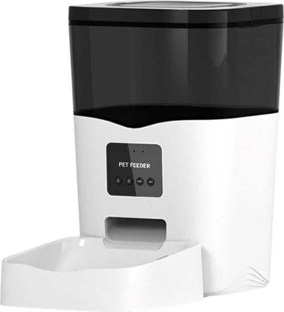 Shpërndarës ushqimi për kafshë SPONGE Pet Feeder Smart, 3L, i zi