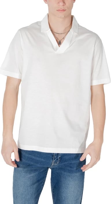 Polo për meshkuj Armani Exchange, e bardhë