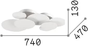 Ndriçues tavanor Cloud pl d74