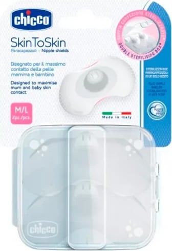 Mbrojtës për thithka silikoni Chicco M/L, 2 copë, uniseks