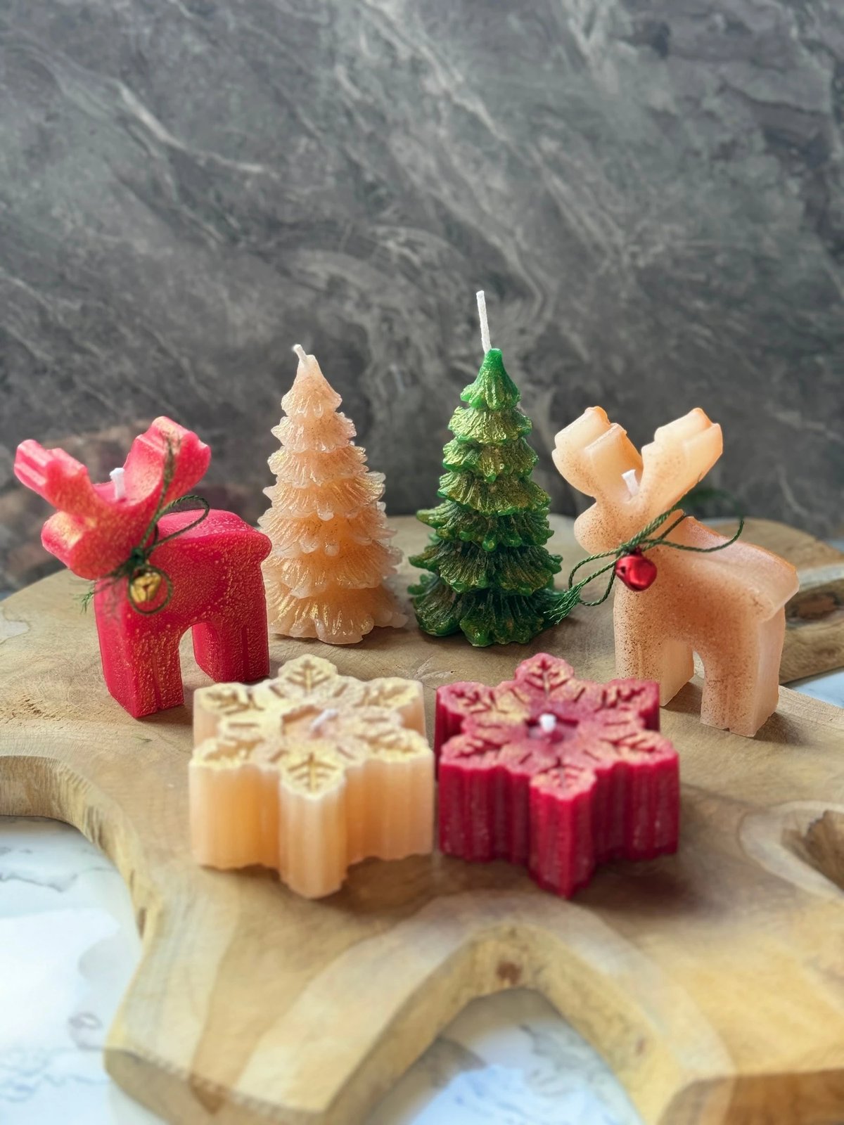 Set qirinjsh (6 copë), Evila Originals, set qirinjsh për Krishtlindje