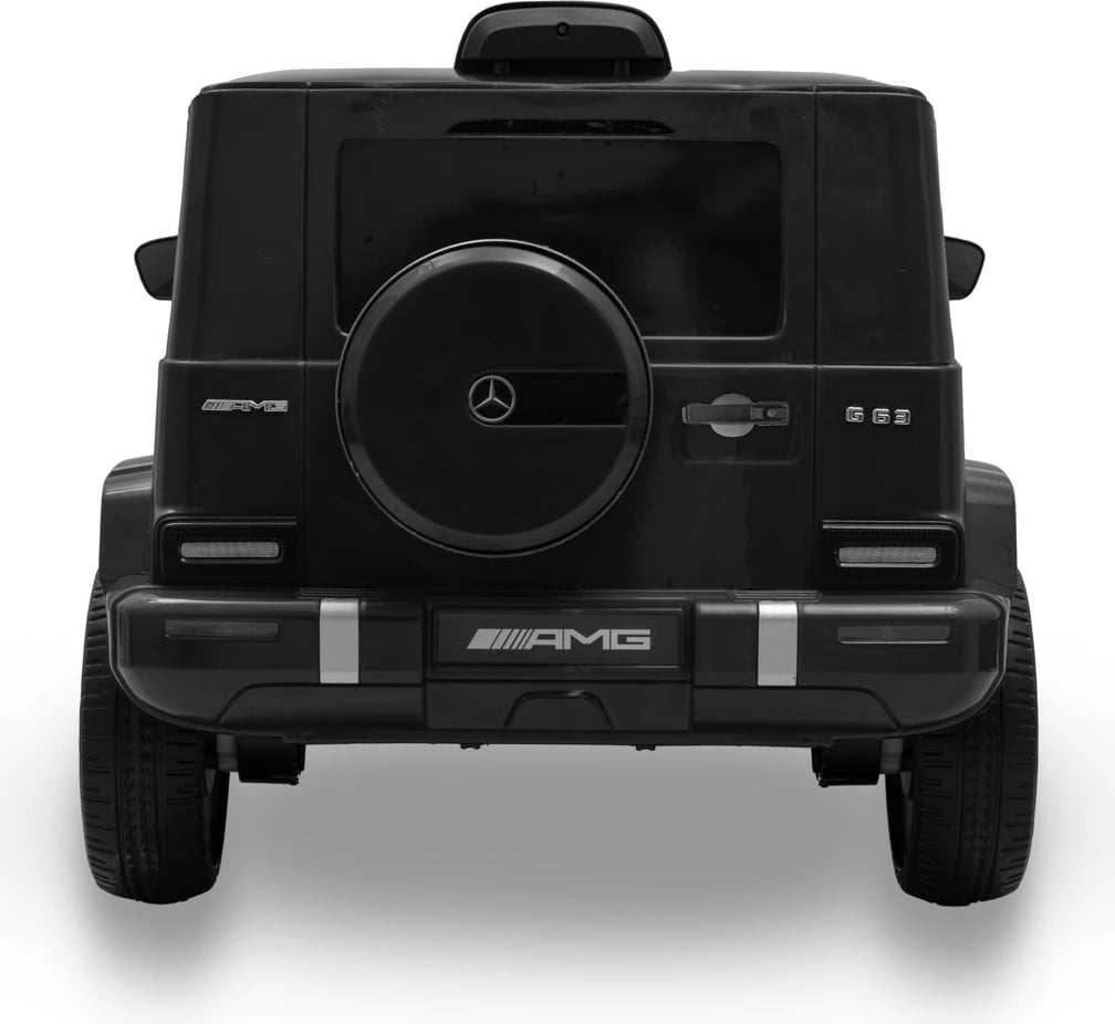 makinë elektrike për fëmijë, Baby Mix, Mercedes-Benz G63 AMG, 12V 4.5Ah, 2x30W, telekomandë 2.4G, USB Bluetooth radio, e zezë