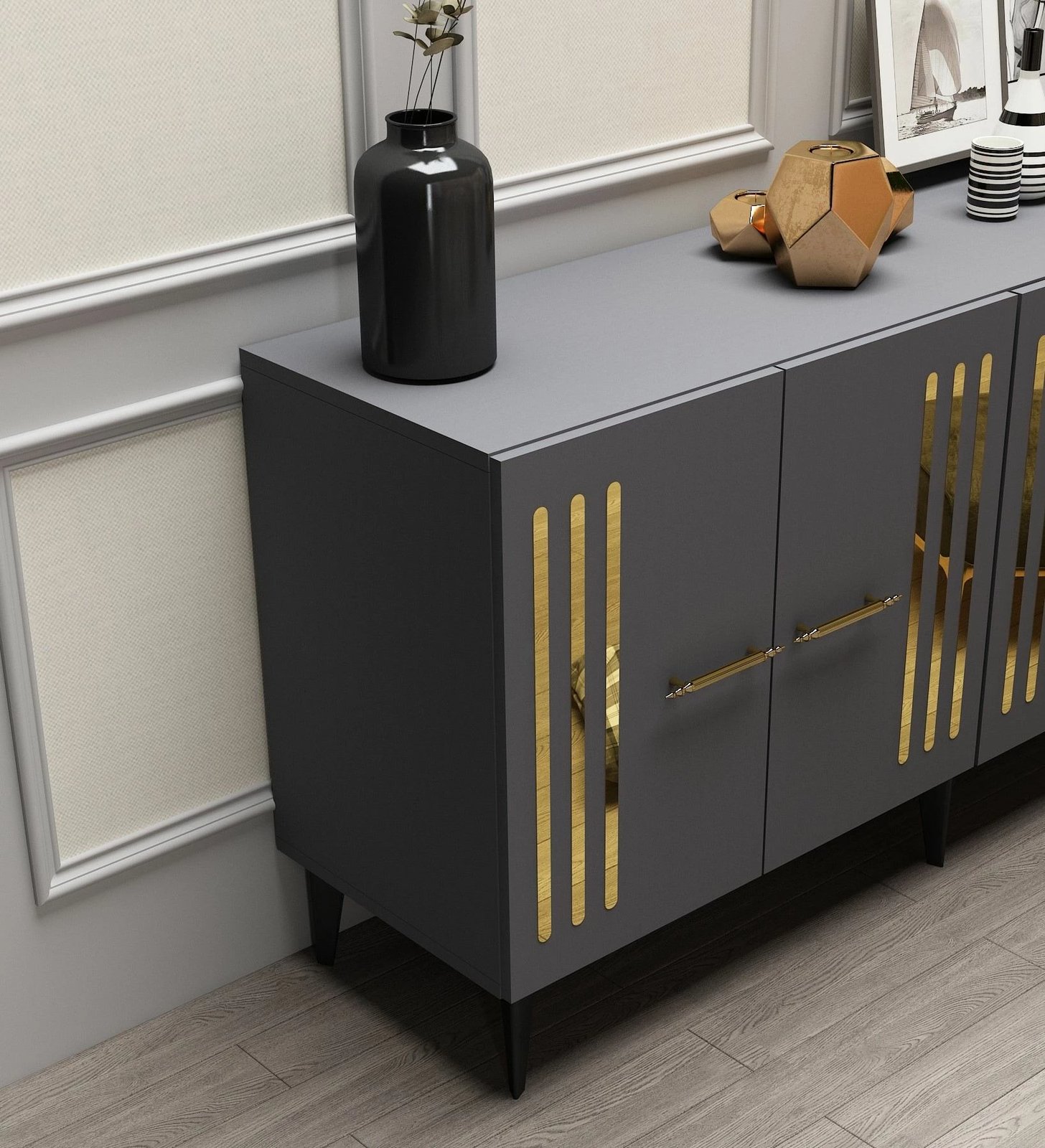 Konsol Skye Decor, anthracite, ari