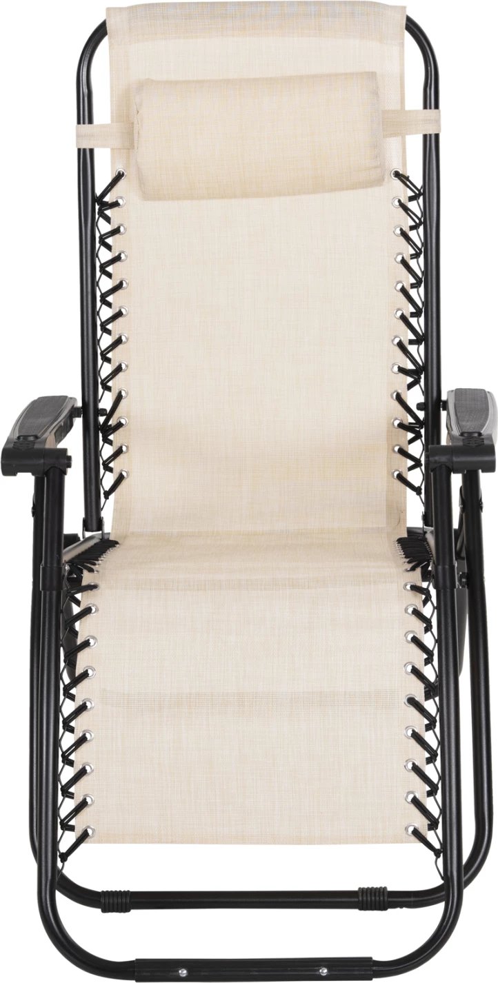 Karrige relaksuese shoqëruese FH5095.12, tekstilene bezhë-metal i zi, 67x145x110H cm., set prej 2 copash