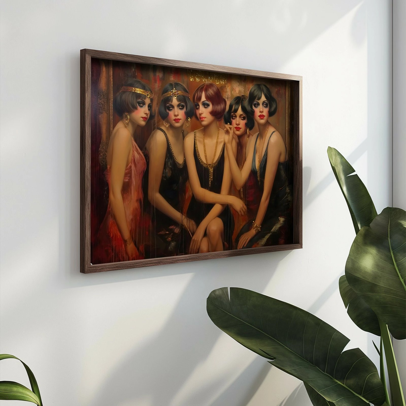 Pikturë dekorative me kornizë MDF, shumëngjyrëshe, Wallity, GE149-L