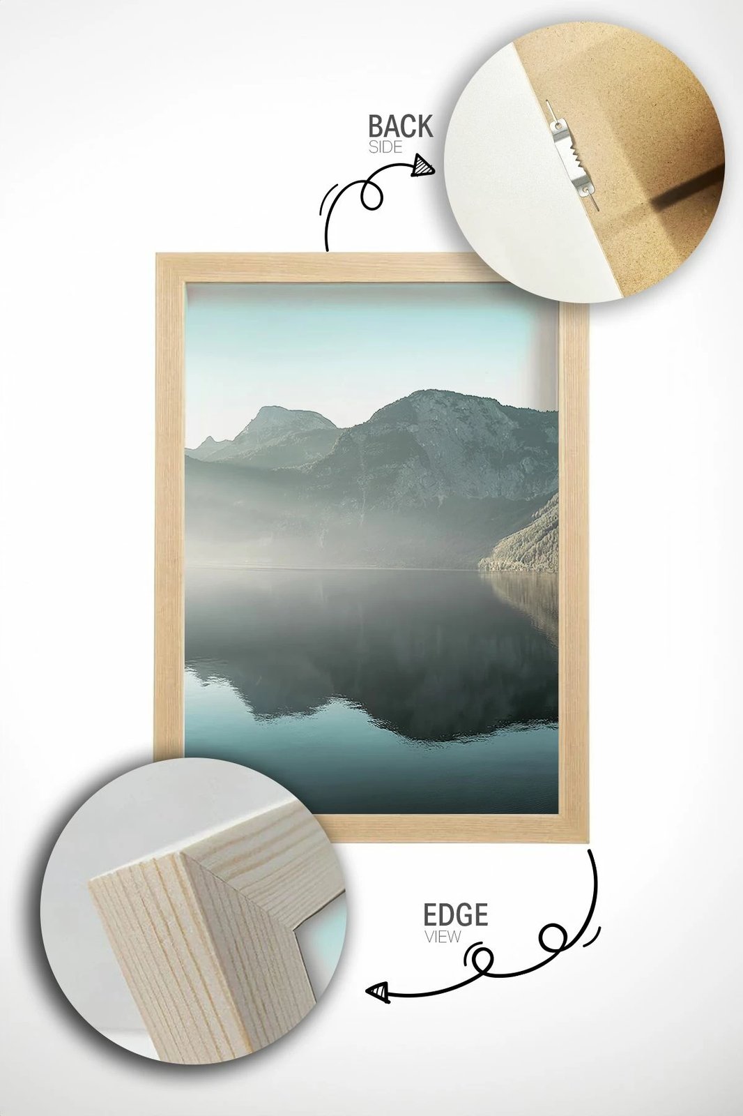 Pikturë dekorative me kornizë (3 copë), Wallity, Artcerceve6