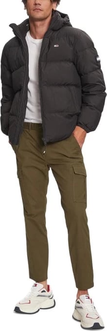 Jakne Tommy Hilfiger Jeans për meshkuj, e zezë