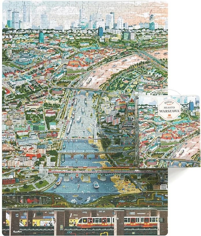 Puzzle CzuCzu Puzzlove City Warsaw 1000 pjesë