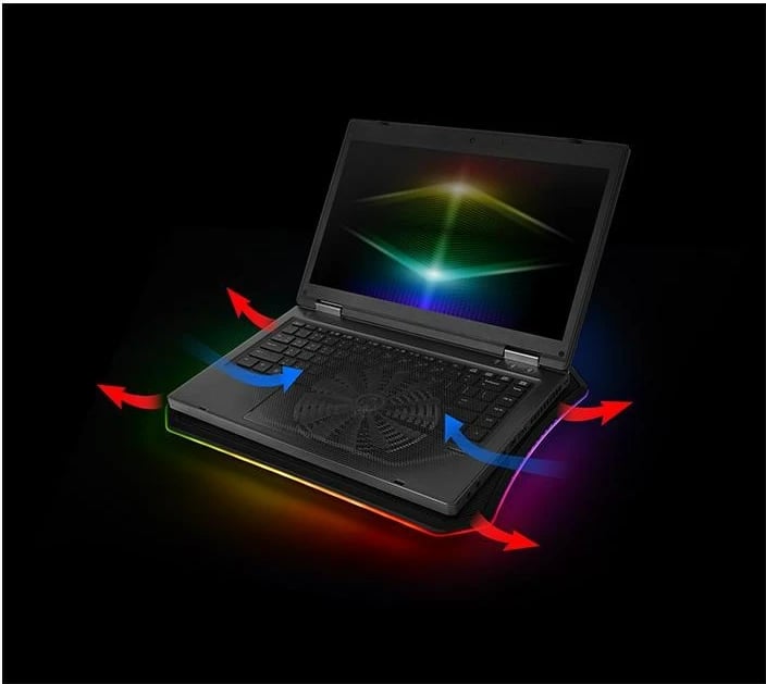 Ftohës për laptop Thermaltake Massive 20 RGB, 19", 800 RPM, i zi