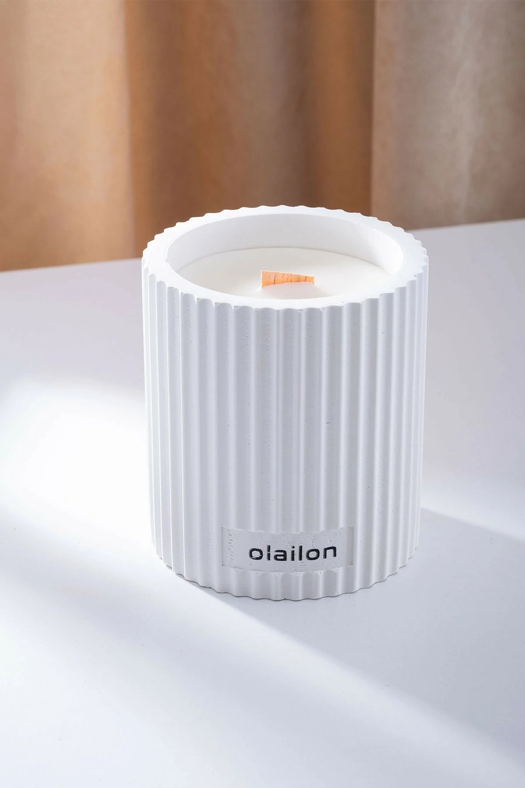 Qiri dekorativ Aberto Design Damla, i bardhë