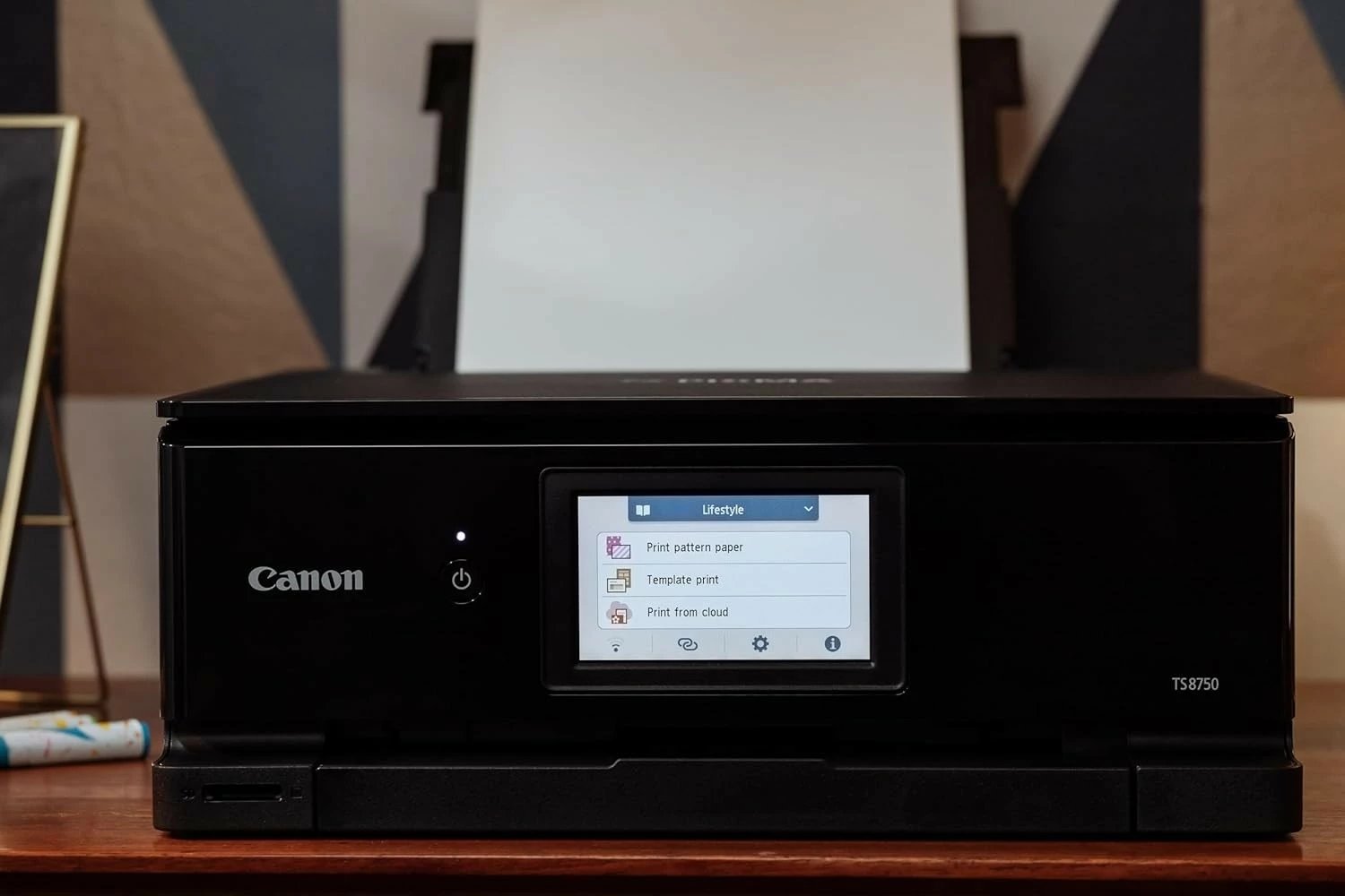 Pajisje multifunksionale inkjet Canon PIXMA TS8750 6152C006 A4 6-bojë 4800x1200 dpi Wi‑Fi/Ethernet USB ekran 4.3" e zezë Pajisje multifunksionale inkjet Canon PIXMA TS8750 6152C006 A4 6-bojë 4800x1200 dpi Wi‑Fi/Ethernet USB ekran 4.3" e zezë