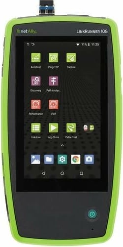 Pajisje testimi rrjeti NetAlly LinkRunner LR10G-100, bateri e integruar, e zezë, jeshile