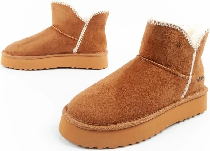 Çizme të shkurta për femra Wrangler, kafe