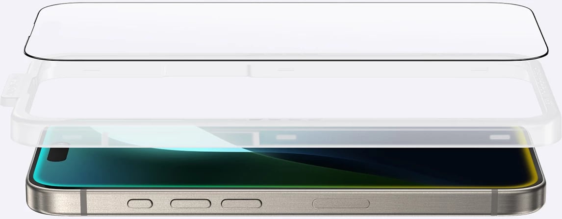 Xham mbrojtës AmazingThing Titan Matte Glass për iPhone 16, mat, transparent