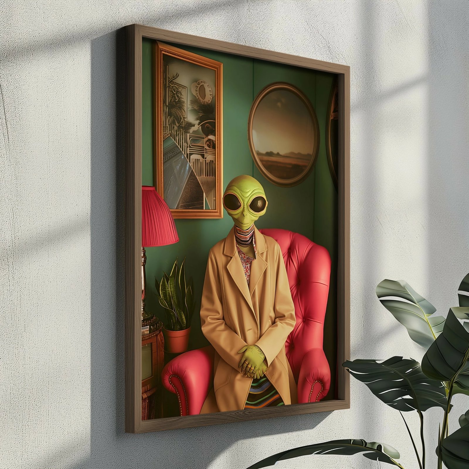 Pikturë dekorative me kornizë MDF, shumëngjyrëshe, GE240-S