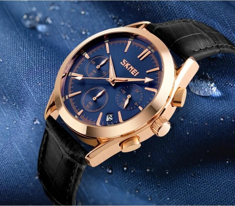 Orë dore për meshkuj Skmei, e zezë