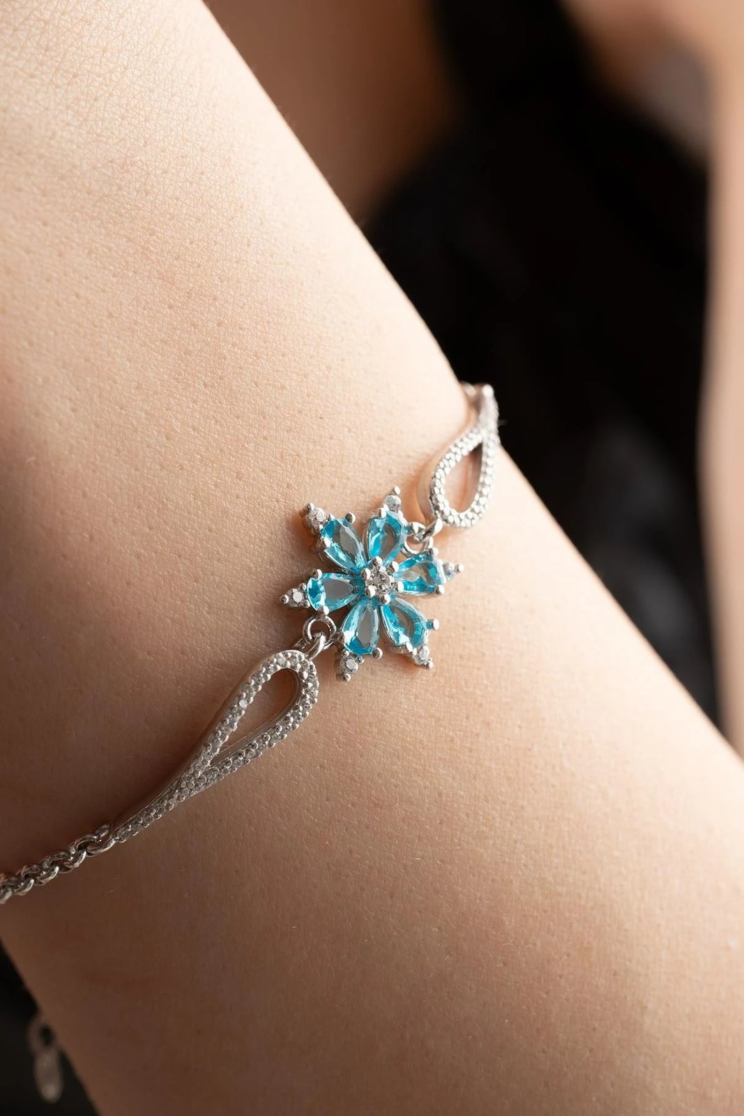 Byzylyk argjendi Jumeon, ngjyrë argjendi dhe kaltër deti, NRZ999199