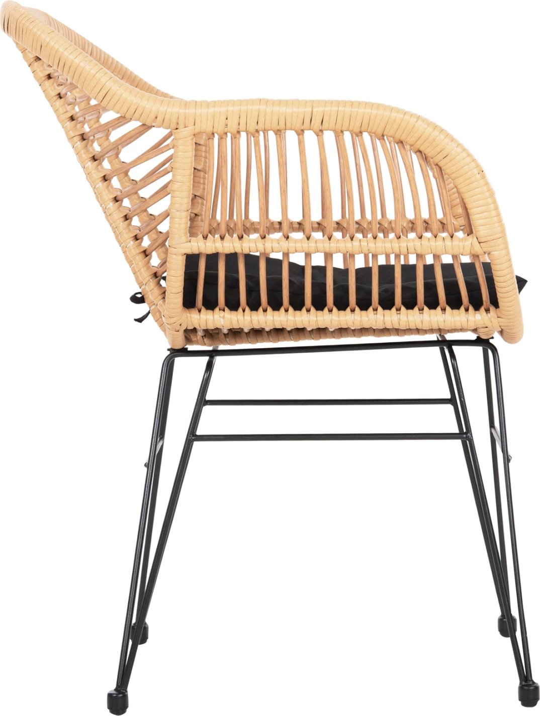 Karrige me jastëk ulëse, kornizë metalike, Allegra FH5450.31, ratan ngjyrë bezhë, 58x59x82H cm Karrige me jastëk ulëse, kornizë metalike, Allegra FH5450.31, ratan ngjyrë bezhë, 58x59x82H cm