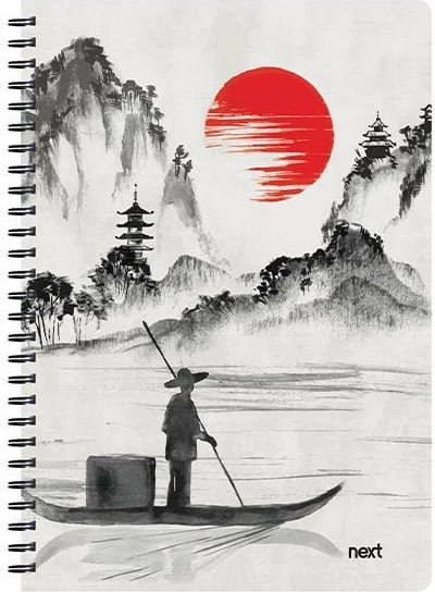 Fletore spirale NEXT Trend Japan 21x29cm, 3 lëndë