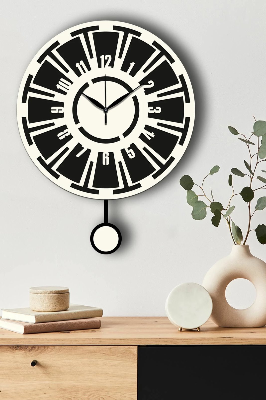 Orë muri dekorative Wallity, krem e zezë, Vlnt114Kr