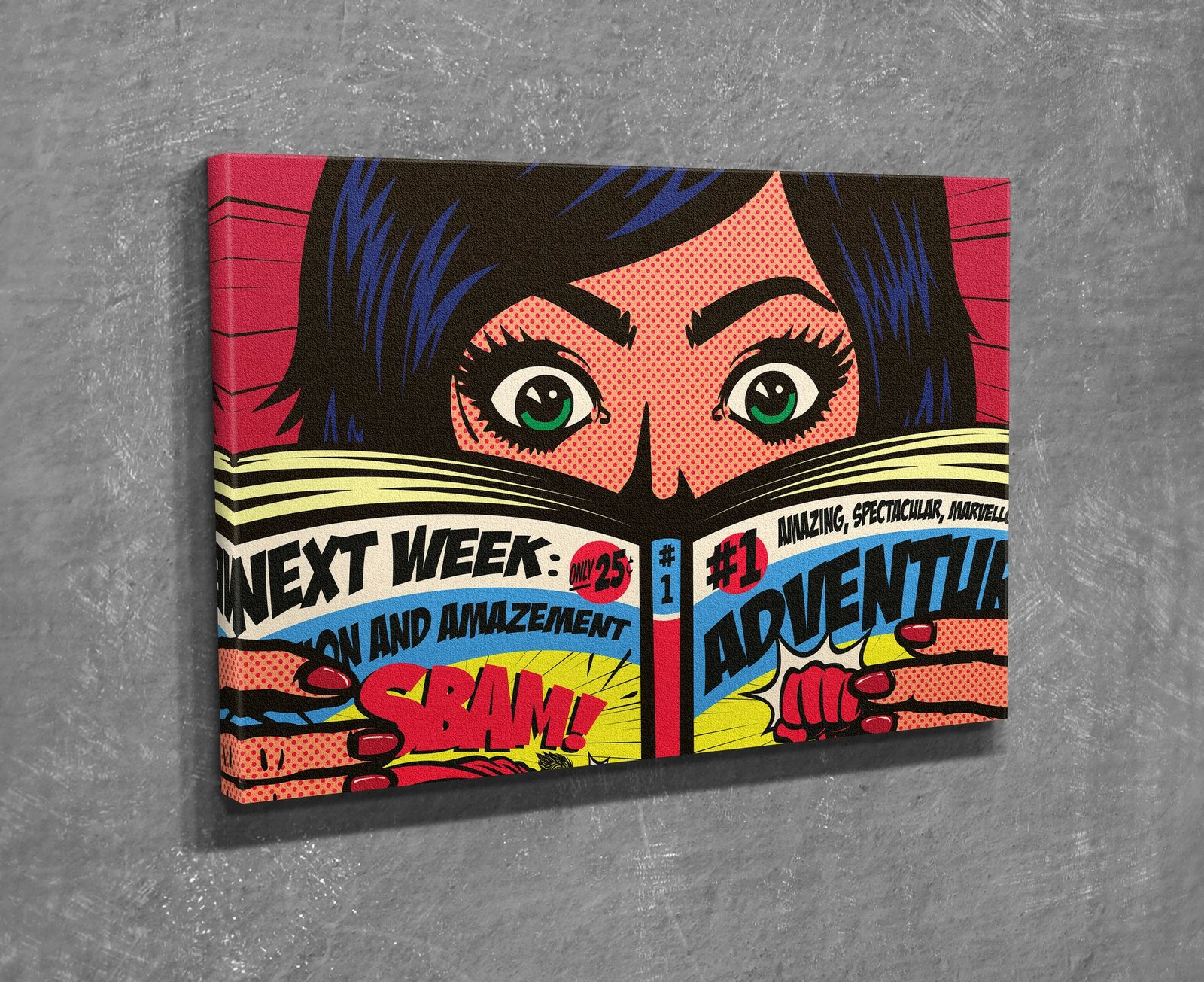 Pikturë dekorative në kanavacë Wallity, DC435, shumëngjyrëshe, 30x40cm