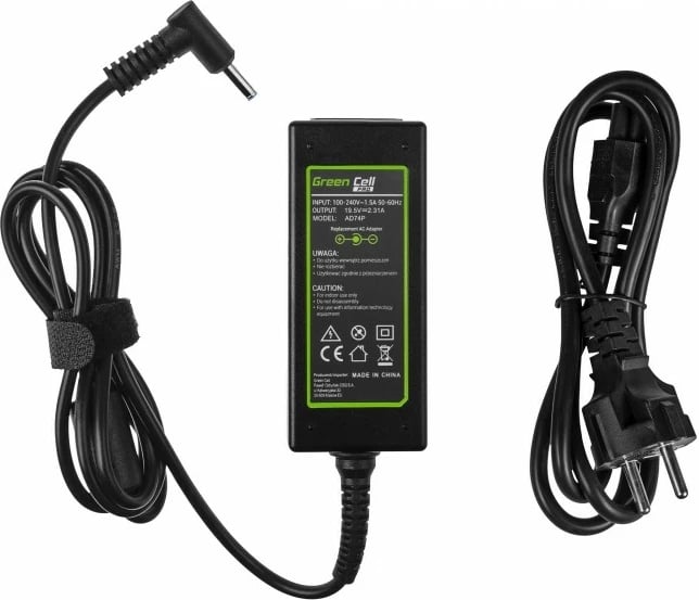 Furnizues energjie Green Cell PRO AD74P për HP 250 G2, 19.5V 2.31A 45W, i zi