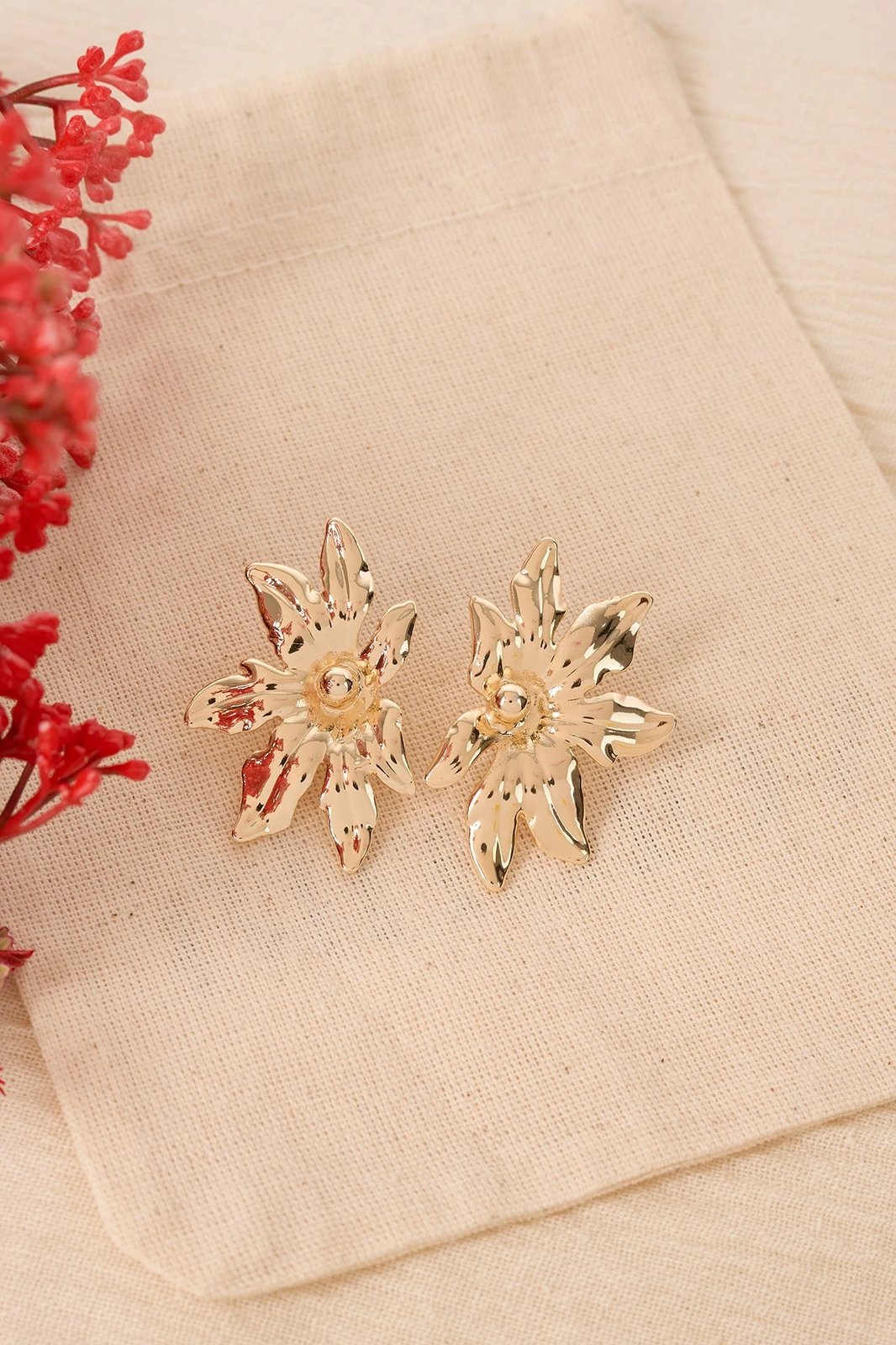 Vathë metalik Elika, ngjyrë ari, ELKGC68319