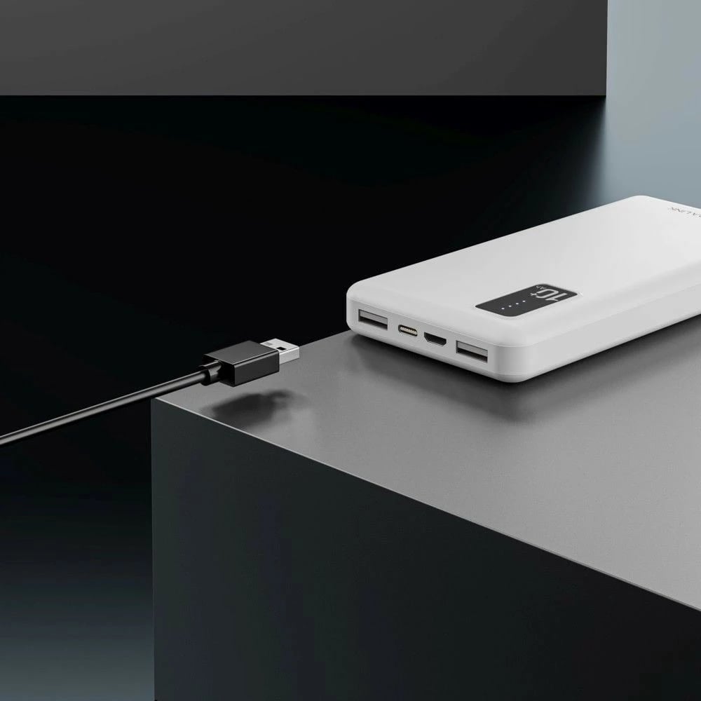 Powerbank Extralink EPB-098W, 10000 mAh, Bardhë