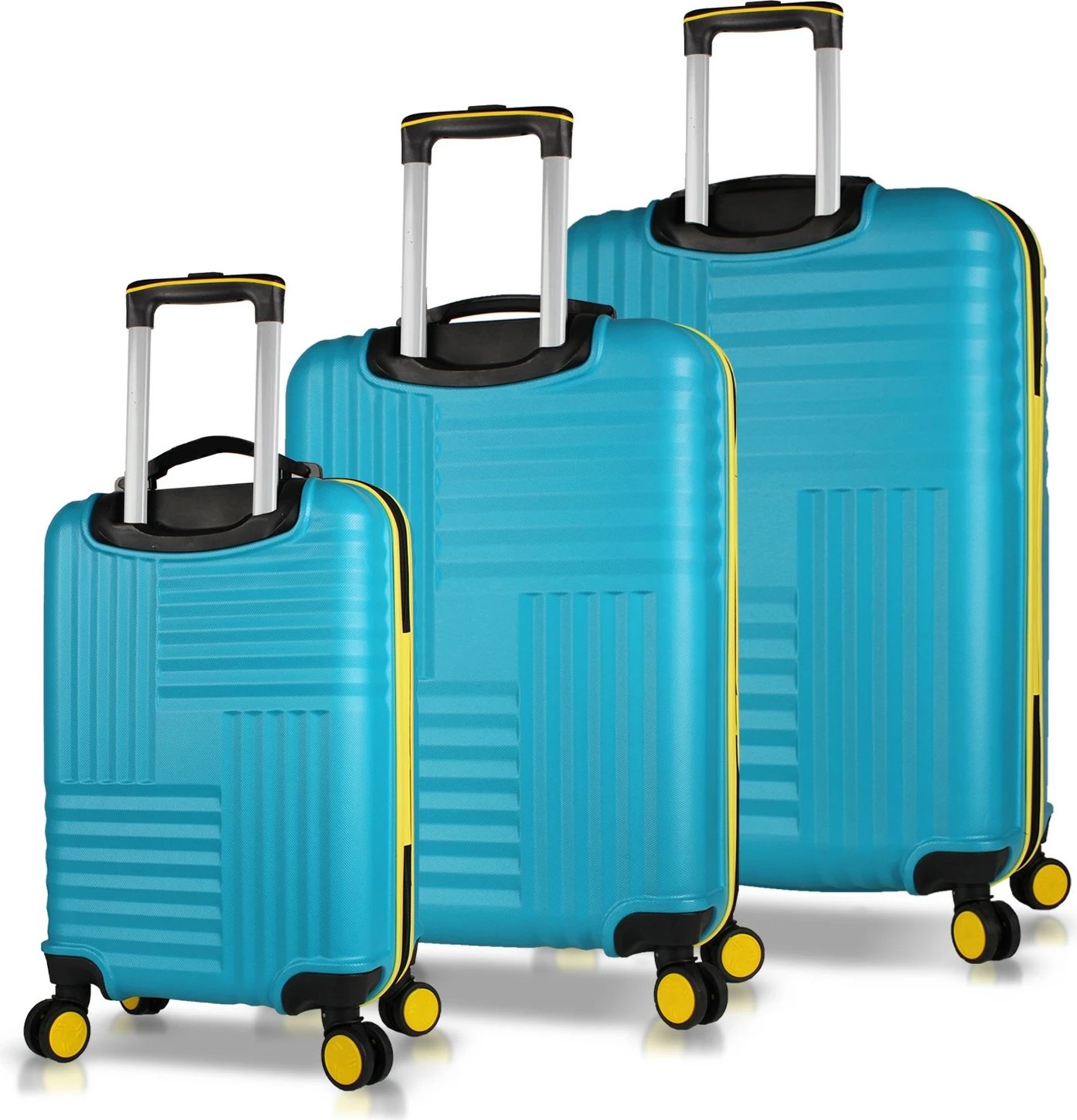 Set valixhesh (3 copë), ngjyrë turquoise, Zoozie Bags, 8173