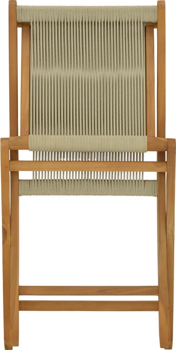 Tavolinë me karrige, 7 pjesë, Banou-Mady, dru teak, ngjyrë natyrale, 200x100x75cm