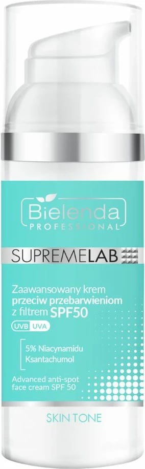 Krem fytyre për femra Bielenda Professional SupremeLab Skin Tone Advanced Anti-Discoloration SPF50, 50ml