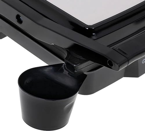 Grill elektrik tavoline, Camry, CR 3053, 180° hapje, pllaka jo-ngjitëse 28x23 cm, termostat, 2000W (max 2500W), zi-argjendt