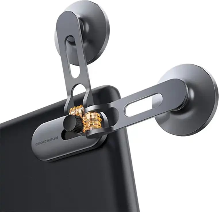 Mbajtës magnetik për celular Baseus T-Space, për Tesla, argjend