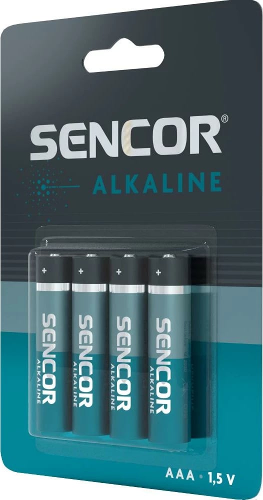 Bateri Sencor SBA LR03 4BP AAA Alk, 4 copë